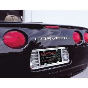  Corvette License Plate Frame Billet Chrome : 1997 2004 C5 & Z06 