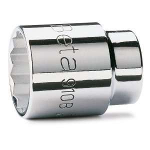 Beta 910B 12 3/8 Drive Socket, 12 Point, with Chrome Plated:  
