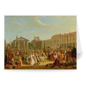  Covent Garden, c.1726 (oil on copper) by   Greeting Card 