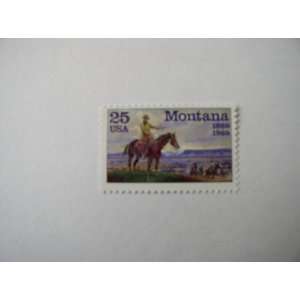  Single 1989 25 Cent US Postage Stamp, S#2401, Montana 
