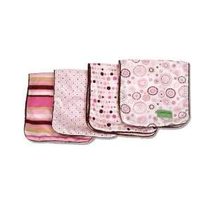  Burp Cloth Set   Classic Pink Collection: Baby