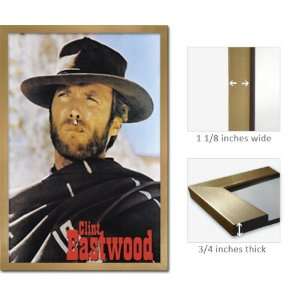   Framed Clint Eastwood Poster Man With No Name Fr799: Home & Kitchen
