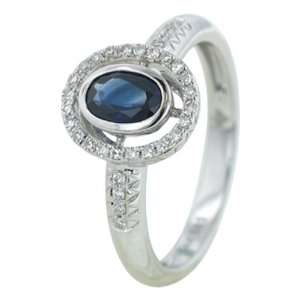  Sappire Diamond Ring: Jewelry