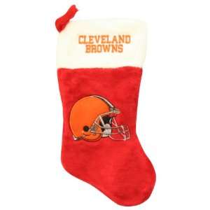  Cleveland Browns 2 Tone Holiday Stocking (Measures 22 x 9 