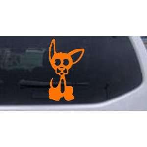 Orange 28in X 15.3in    Chihuahua Dog Animals Car Window Wall Laptop 