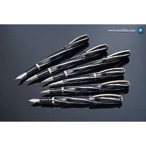  Visconti Black Divina Midi Rollerball Pen: Office Products