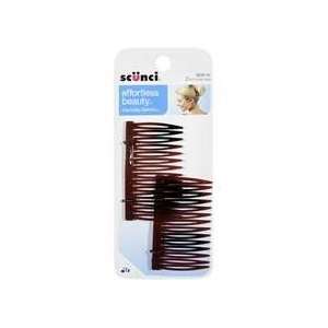  2 PK Small Tort Side Combs Scunci: Beauty