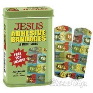 Jesus Bandaids   (15 bandaids per box) (Size: 1 x 3 each bandage)