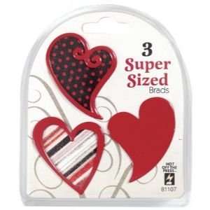 12 PACK BRAD SUPERSIZE 3PK RED HEART Papercraft, Scrapbooking (Source 