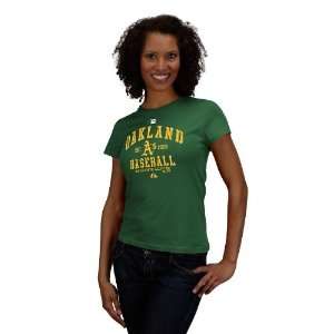  MLB Oakland Athletics Womens Classic T Shirt: Sports 