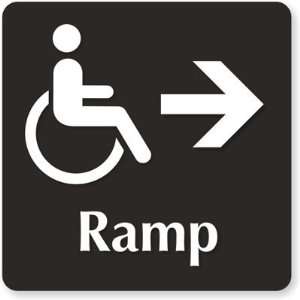 Ramp (with Accessible Pictogram & Right arrow 