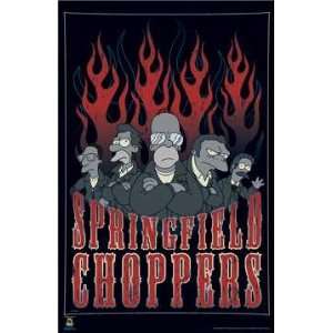    SIMPSONS SPRINGFIELD CHOPPERS POSTER 24X 36 #0987