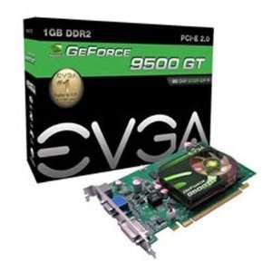 New EVGA Geforce 9500 GT Graphics Card 550mhz 1GB DDR2 SDRAM 128bit 