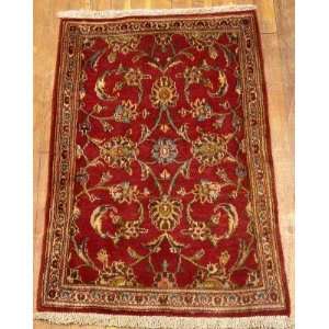    2x3 Hand Knotted Kashan Persian Rug   30x20: Home & Kitchen