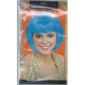  Womens Blue Bob Supermodel Wig with Bangs: Toys & Games