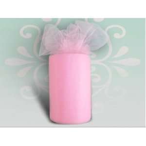   Tulle Spool Pink 6 Inch X 100 Yards (300 Feet) Roll 