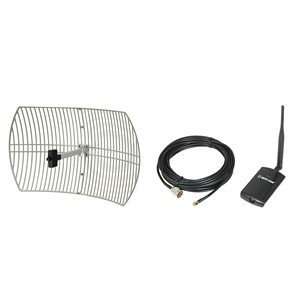  1000MW USB Adapter w/24DBI Grid Antenna Kit: Electronics