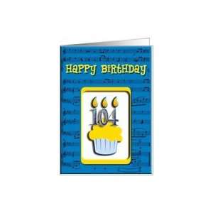  104th Birthday Cupcake, Happy Birthday Card Toys & Games
