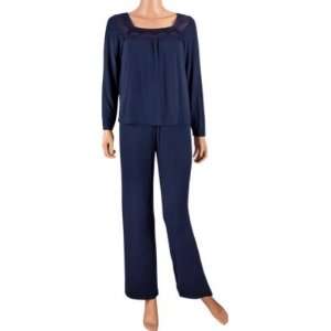  FeelGood Lace Trim Jersey Pajamas: Home & Kitchen