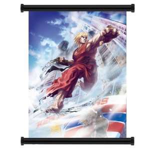  Street Fighter X Tekken Ken Game Fabric Wall Scroll Poster 