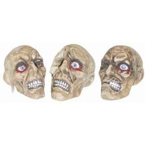   Rotten Haunted Skull Assortmen Lifesize Halloween Prop: Home & Kitchen