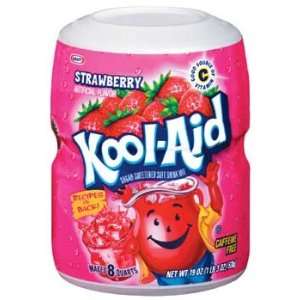 Kool Aid Strawberry Mix 19 oz (Pack of: Grocery & Gourmet Food