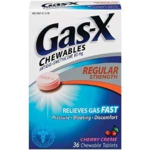  Gas X Chewable Tablets Cherry Creme 36 ct. Health 