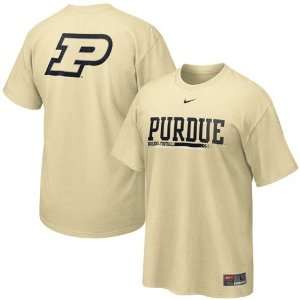  Nikes Purdue Boilermakers Gold Practice T shirt: Sports 