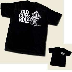  B Elite Designs OG209S L Old Guys Rule Shirts   Biker Guy 