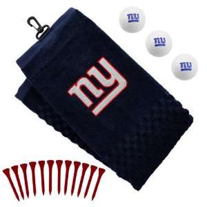  New York Giants Embroidered Towel, Golf Balls & Tees Gift 