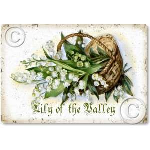  Item 112807 Victorian Lily of the Valley Sign Plaque