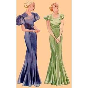  1934 Ladies Evening Gown Pattern, Size 14 Everything 