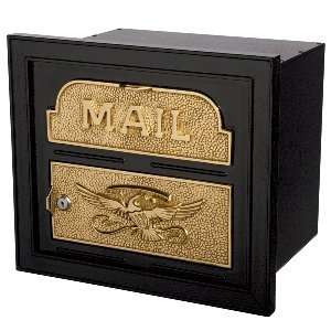  Gaines Mailboxes Black Classic Column Mailbox