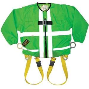 Guardian Fall Protection 13200 Hi Viz Green Tux Harness with Zip On 