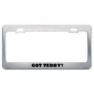  Got Teddy? Boy Name Metal License Plate Frame Holder 
