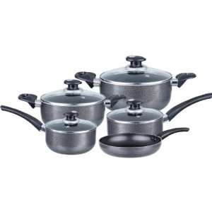  New   9 Piece Aluminum Cookware Set Case Pack 4 by DDI 