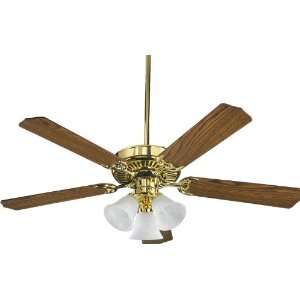   Polished Brass Ceiling Fan with Light Kit 77525 1602: Home Improvement