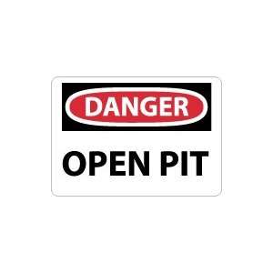  OSHA DANGER Open Pit Safety Sign: Home Improvement
