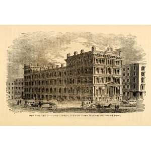  1872 New York Life Insurance Company Building NYC Print 