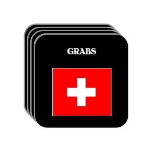  Switzerland   GRABS Set of 4 Mini Mousepad Coasters 