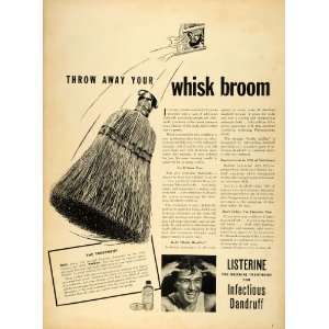  1940 Ad Lambert Pharmacal Co Listerine Dandruff Treatment Hair 