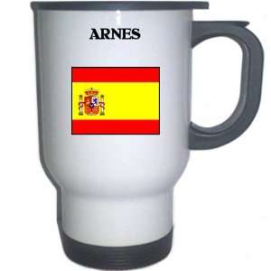  Spain (Espana)   ARNES White Stainless Steel Mug 