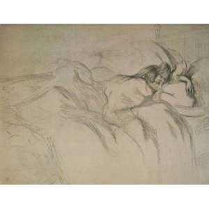  Elles   Femme Couchee by Henri de Toulouse Lautrec, 30x22 