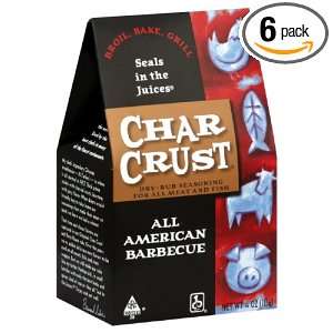 Char Crust Dry Rubs All American BBQ, 4 Ounce (Pack of 6)  