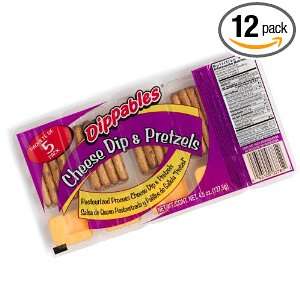Dippables Cheese Dip & Pretzels, 5 Count Packages (Pack of 12)  