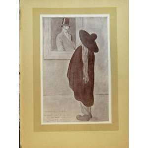  1921 Beerbohm Post Impressionist Art Painting Print: Home 