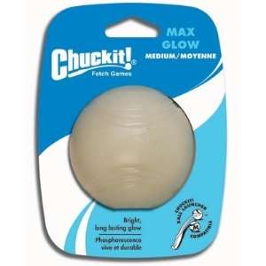  Chuck It 20030 Medium Max Glow Ball Dog Toy: Pet Supplies