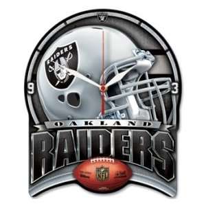    Oakland Raiders NFL Wall Clock High Definition: Sports & Outdoors