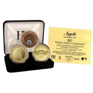   Angels 24Kt Gold And Infield Dirt 3 Coin Set