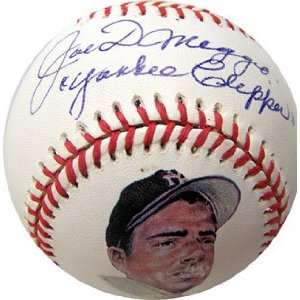  Joe DiMaggio Signed Baseball   with Yankee Clipper 